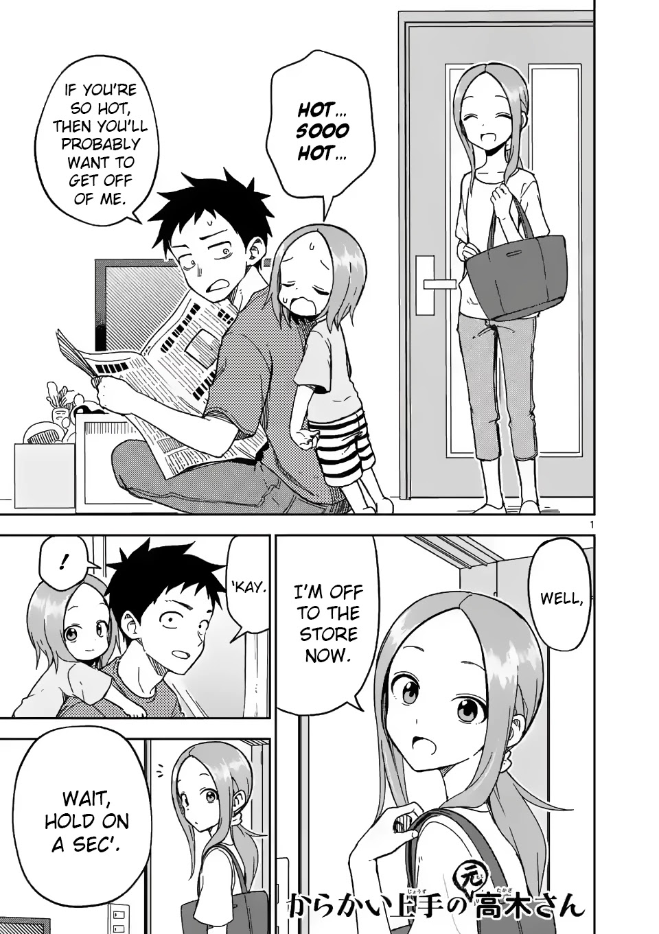 Karakai Jouzu no (Moto) Takagi-san chapter 189 - page 1