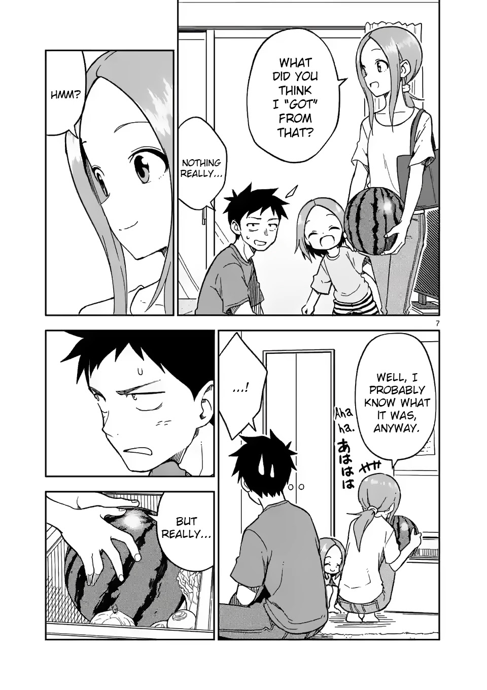 Karakai Jouzu no (Moto) Takagi-san chapter 189 - page 7
