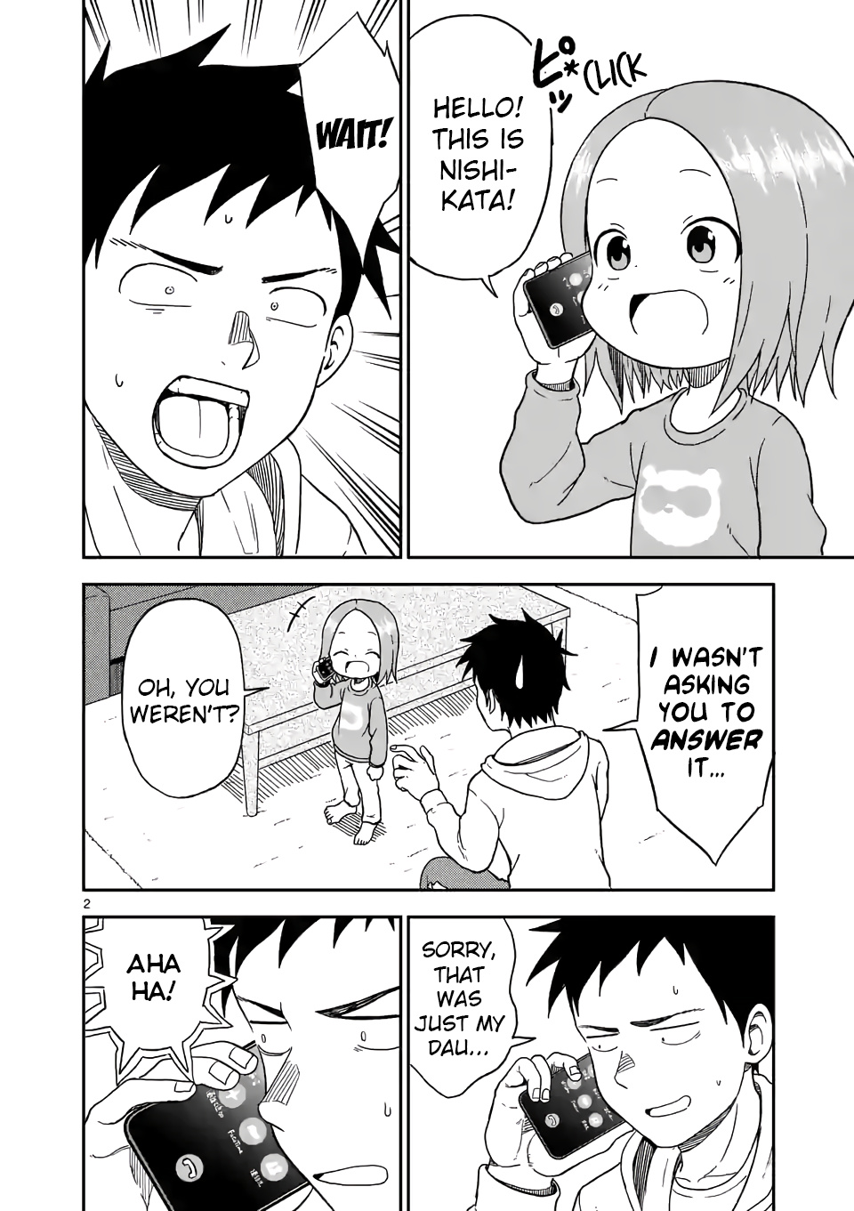 Karakai Jouzu no (Moto) Takagi-san chapter 86 - page 2