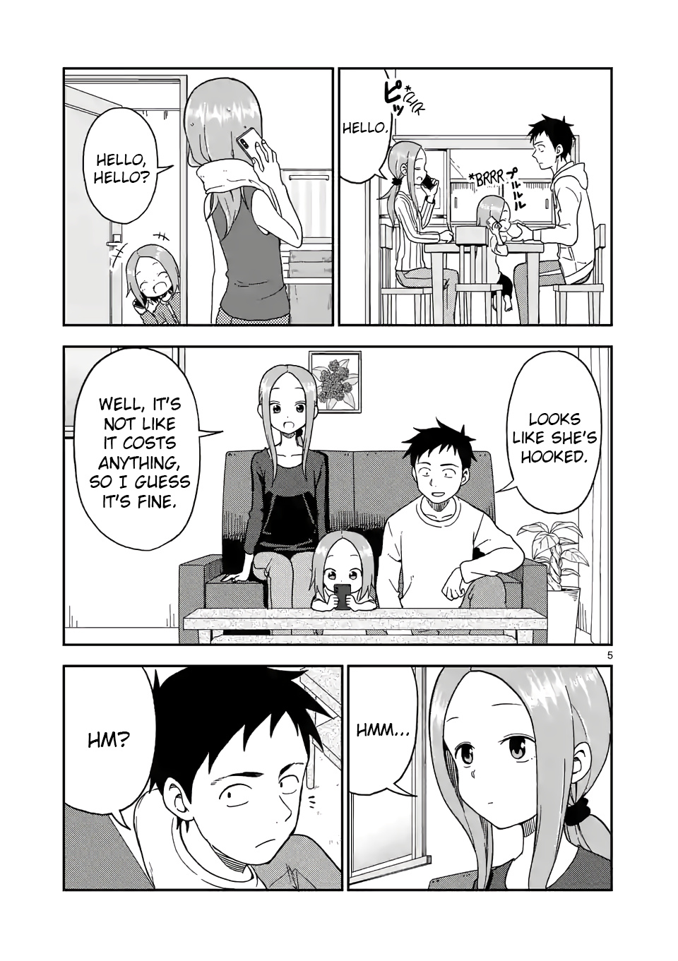 Karakai Jouzu no (Moto) Takagi-san chapter 86 - page 5