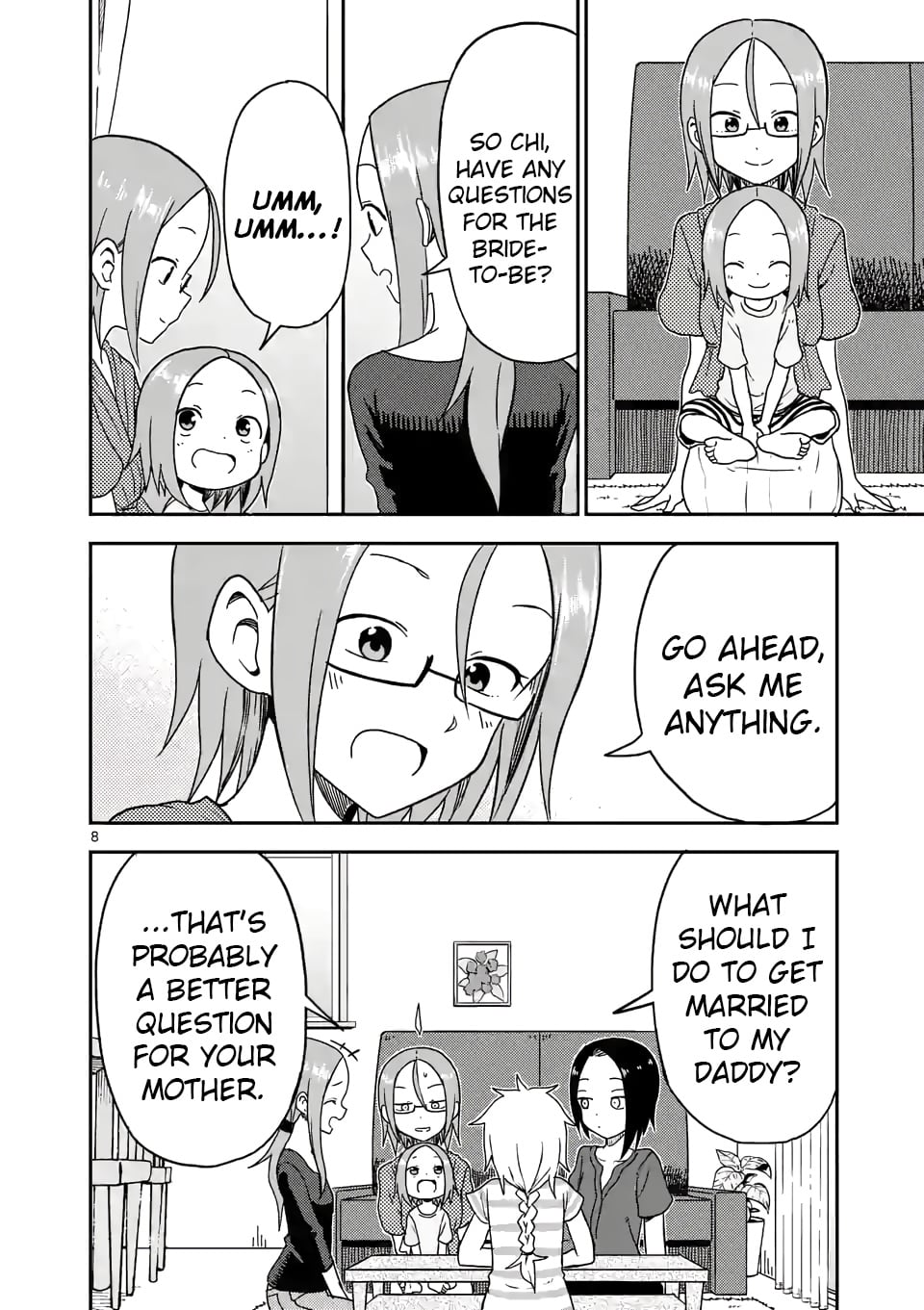 Karakai Jouzu no (Moto) Takagi-san chapter 90 - page 8