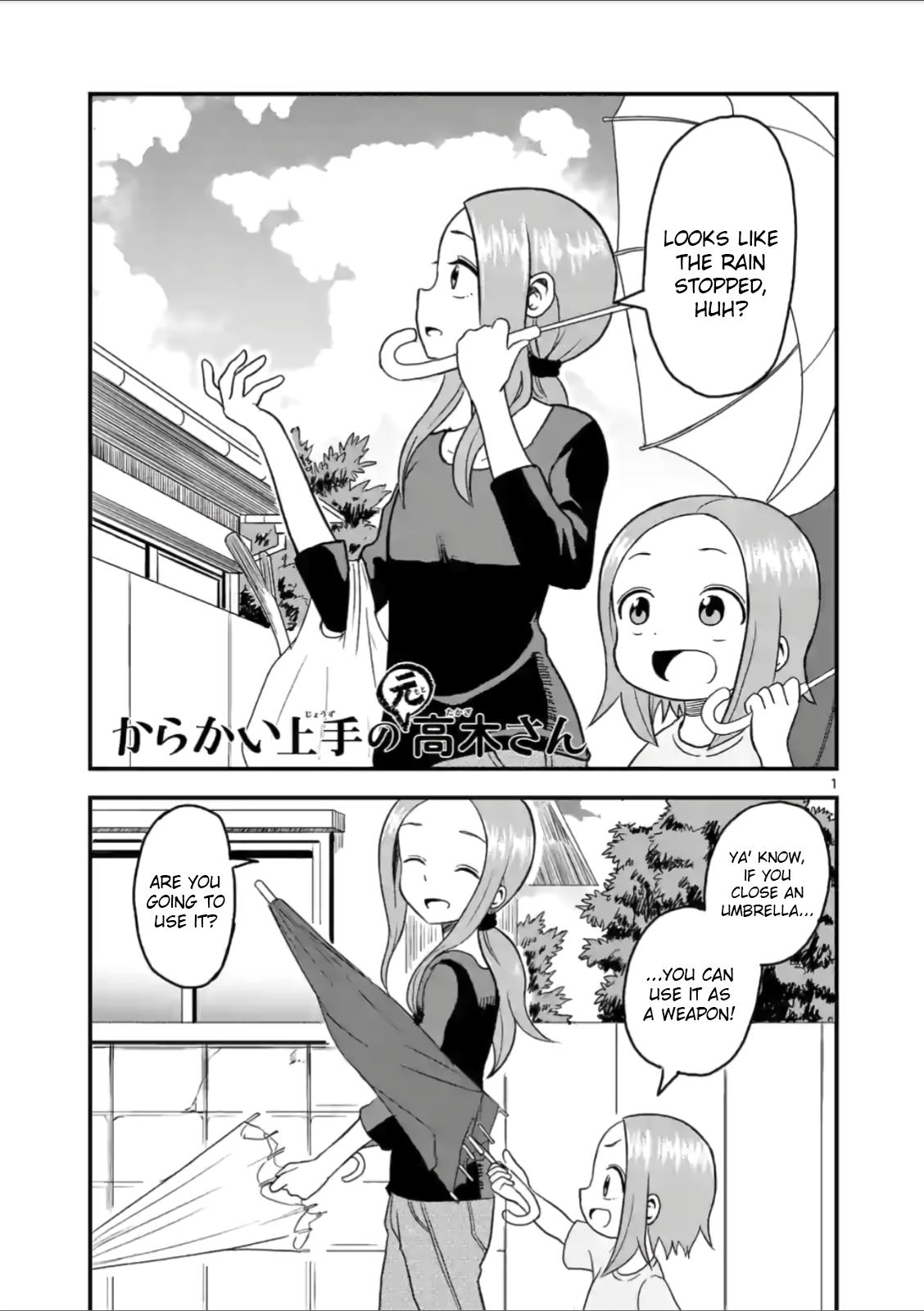 Karakai Jouzu no (Moto) Takagi-san chapter 20 - page 1