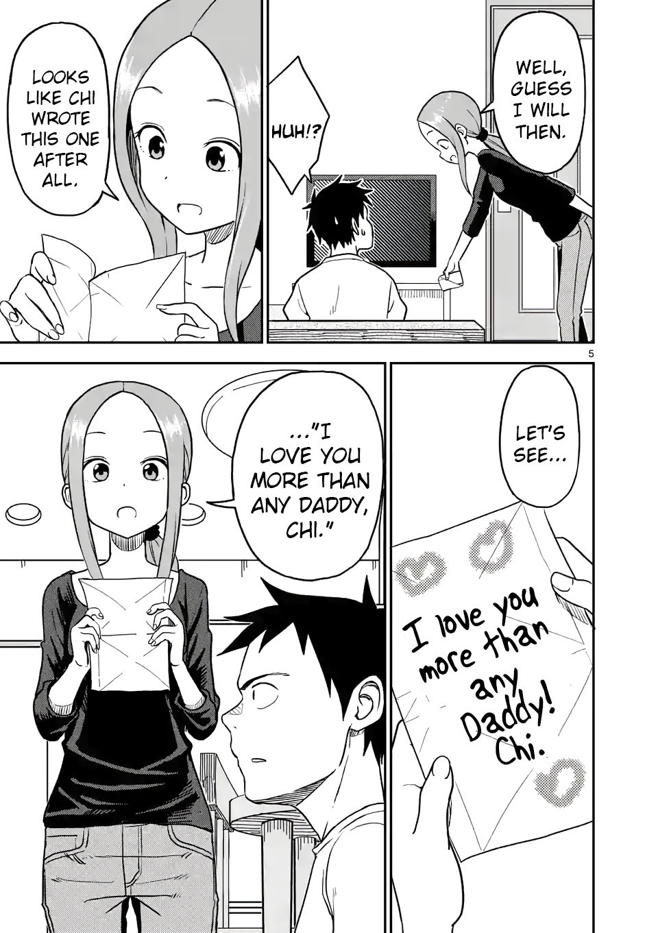 Karakai Jouzu no (Moto) Takagi-san chapter 91 - page 5