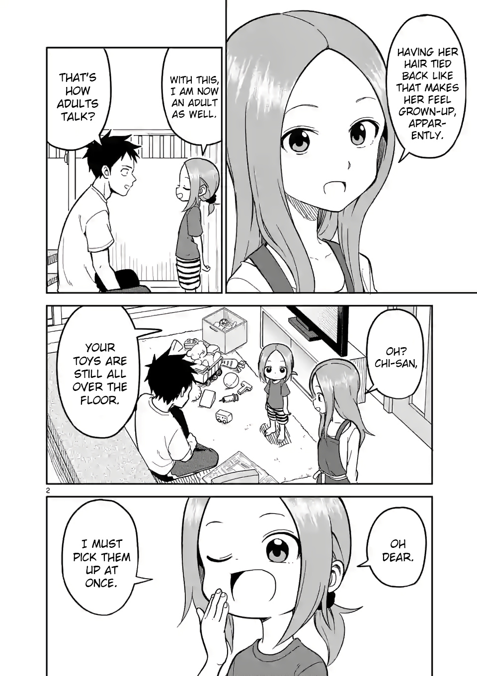 Karakai Jouzu no (Moto) Takagi-san chapter 142 - page 2