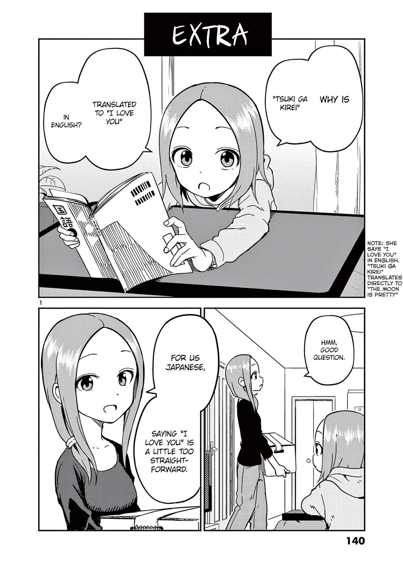 Karakai Jouzu no (Moto) Takagi-san chapter 193.5 - page 1