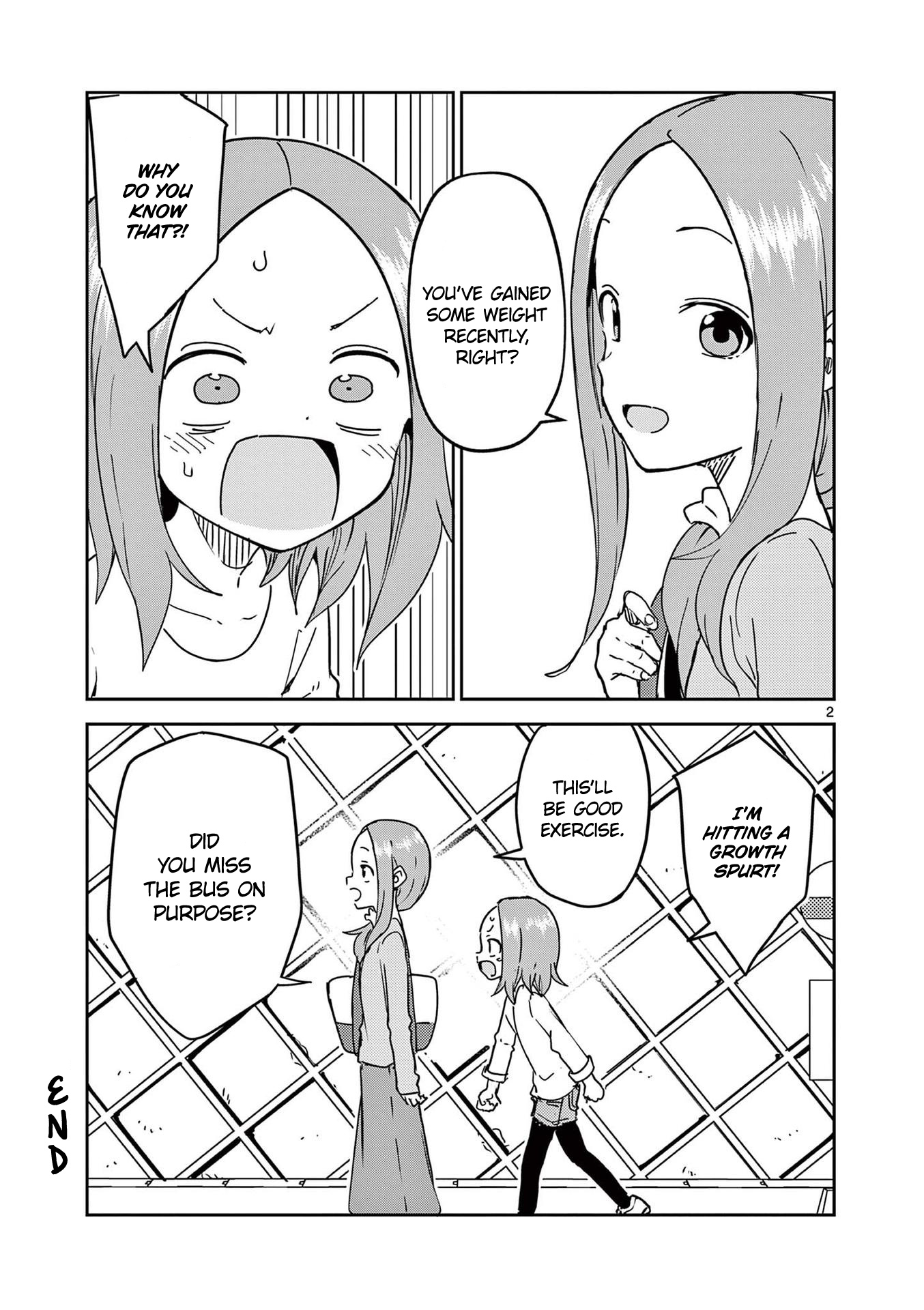 Karakai Jouzu no (Moto) Takagi-san chapter 246.5 - page 2