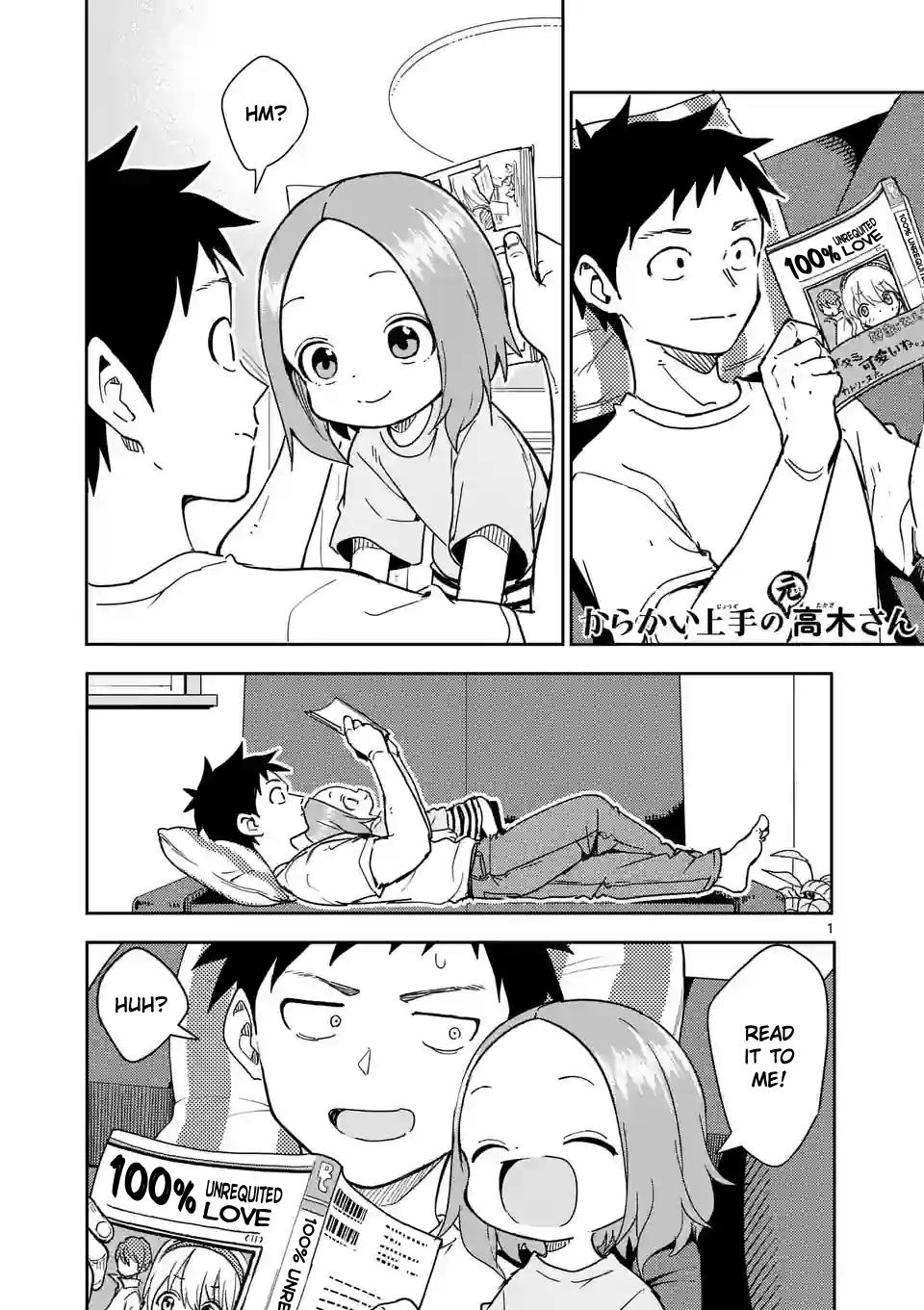 Karakai Jouzu no (Moto) Takagi-san chapter 280 - page 1