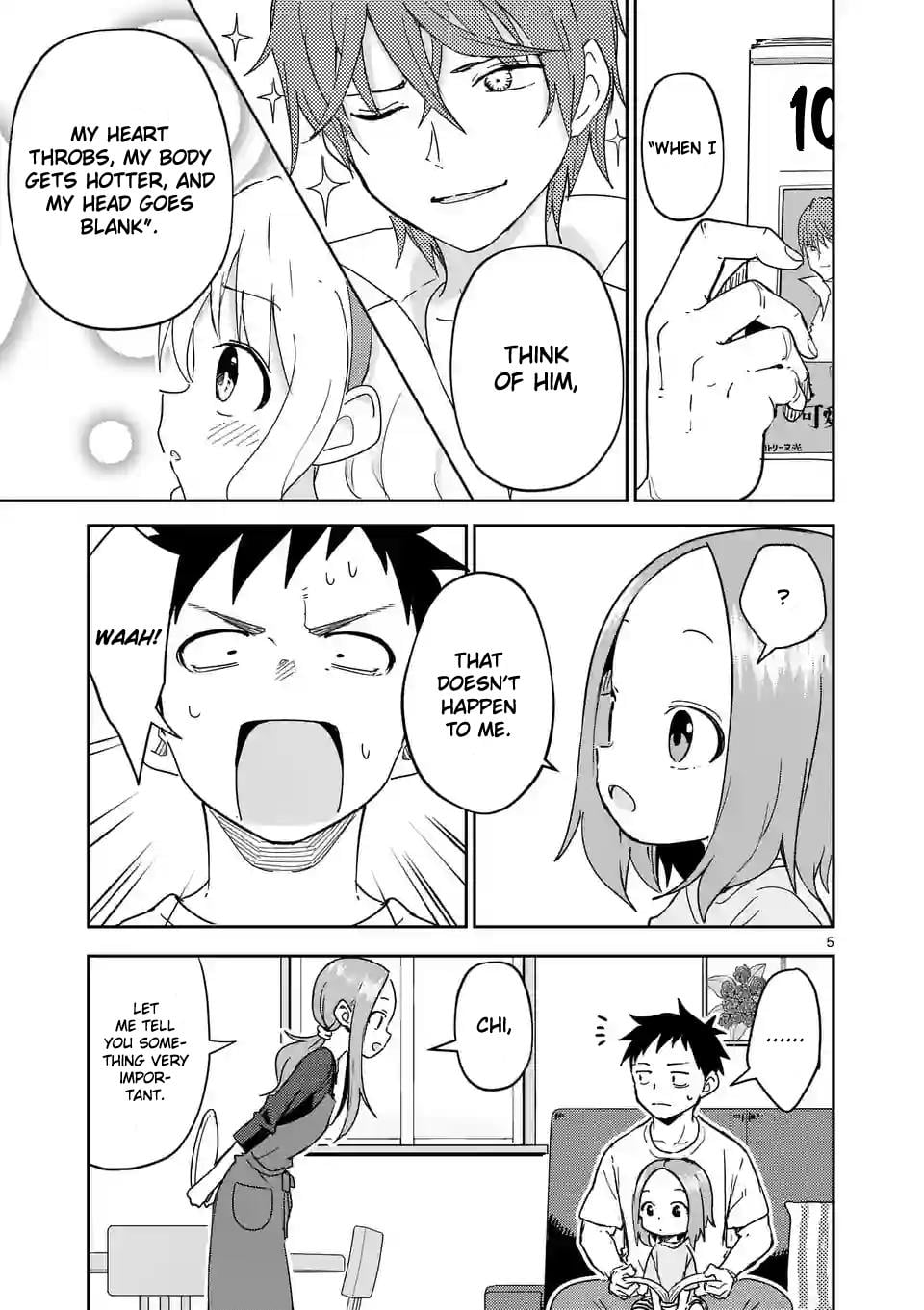 Karakai Jouzu no (Moto) Takagi-san chapter 280 - page 5