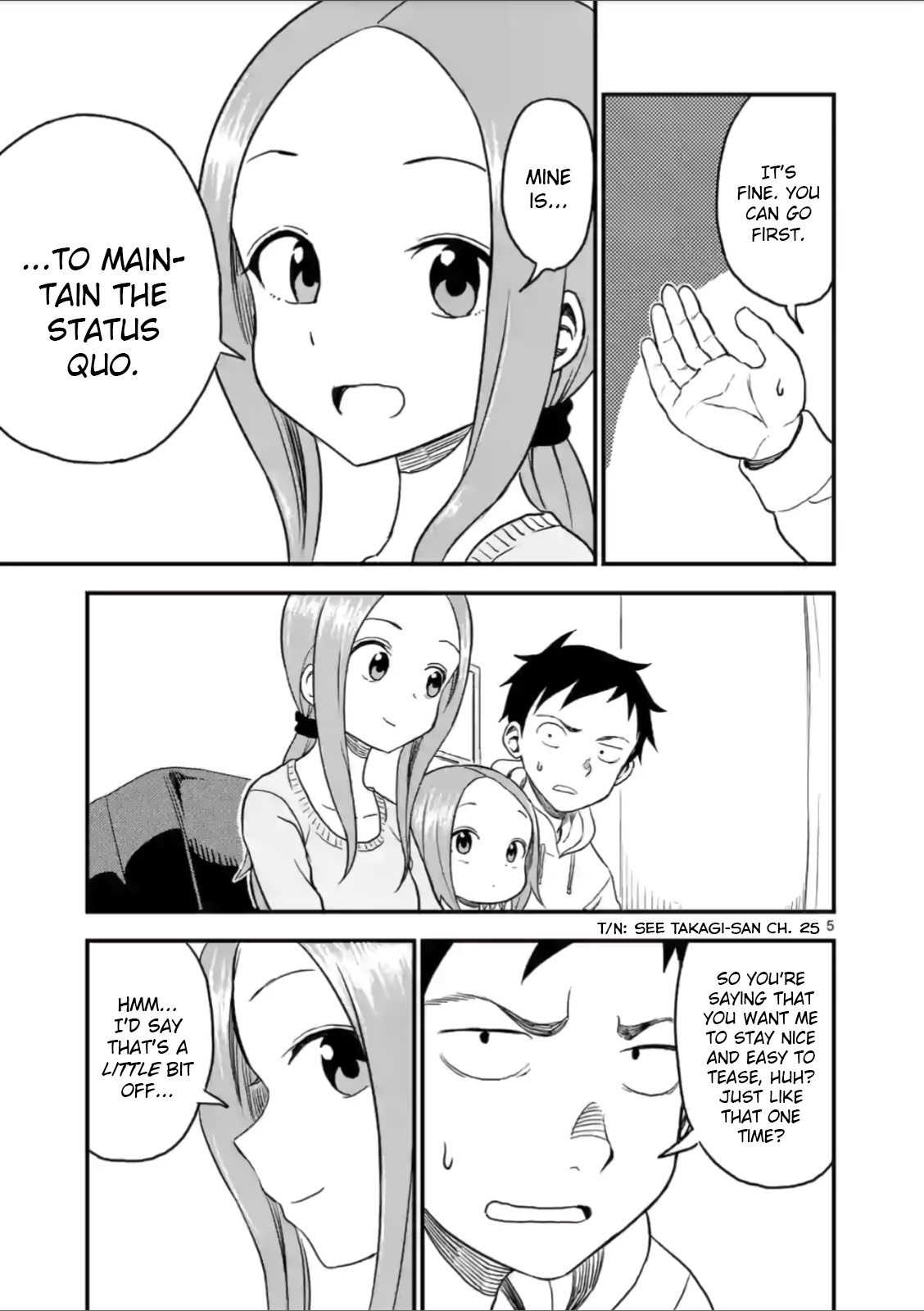 Karakai Jouzu no (Moto) Takagi-san chapter 26 - page 5