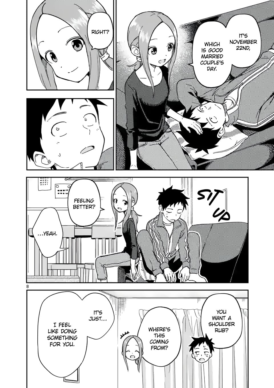 Karakai Jouzu no (Moto) Takagi-san chapter 254 - page 8