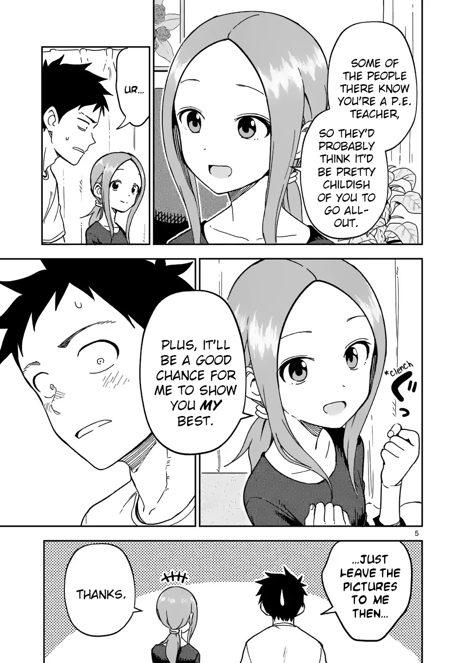 Karakai Jouzu no (Moto) Takagi-san chapter 204 - page 5