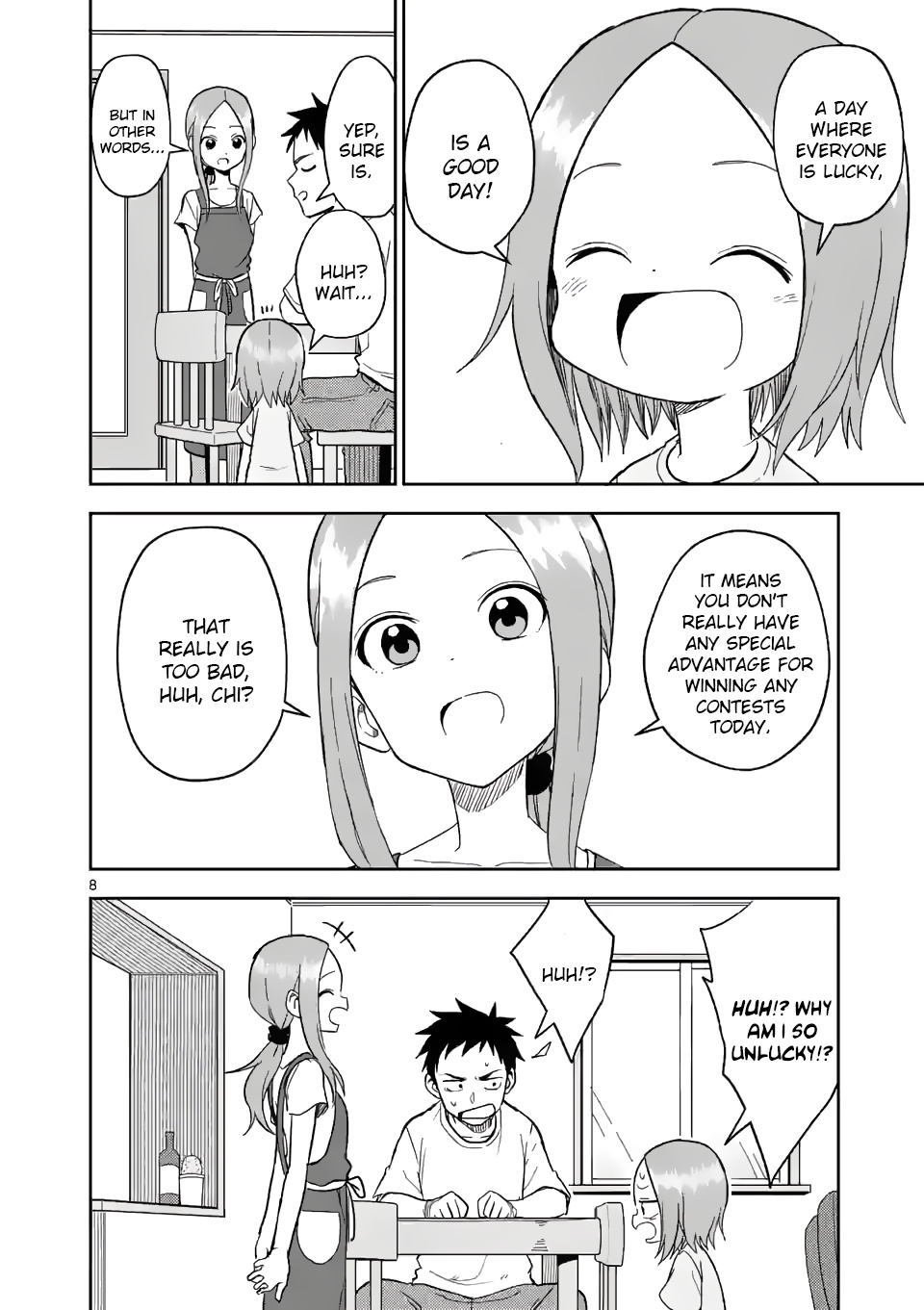 Karakai Jouzu no (Moto) Takagi-san chapter 155 - page 8