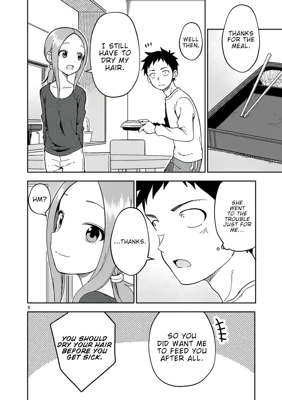Karakai Jouzu no (Moto) Takagi-san chapter 207 - page 8