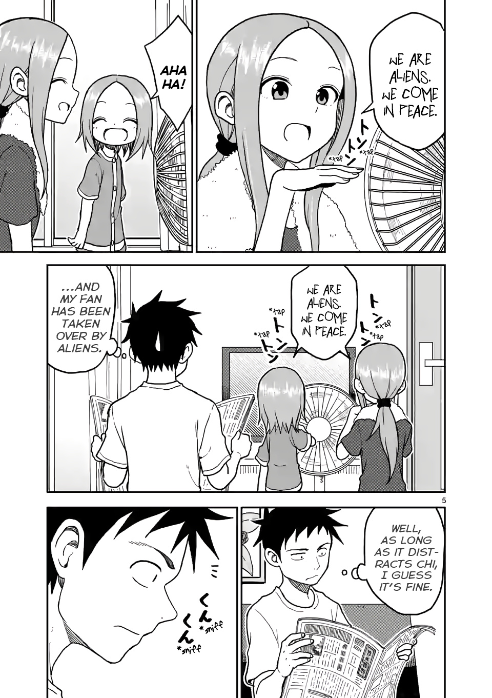 Karakai Jouzu no (Moto) Takagi-san chapter 104 - page 5
