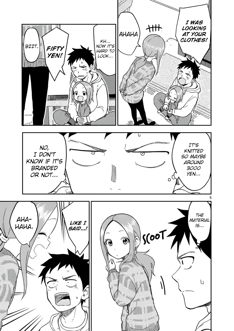 Karakai Jouzu no (Moto) Takagi-san chapter 208 - page 5