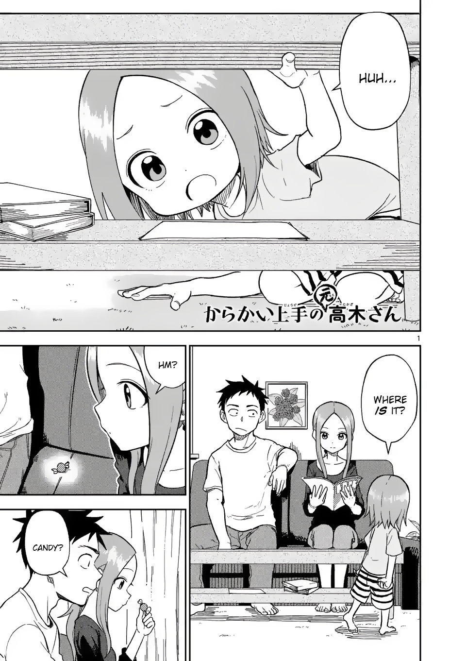 Karakai Jouzu no (Moto) Takagi-san chapter 157 - page 1