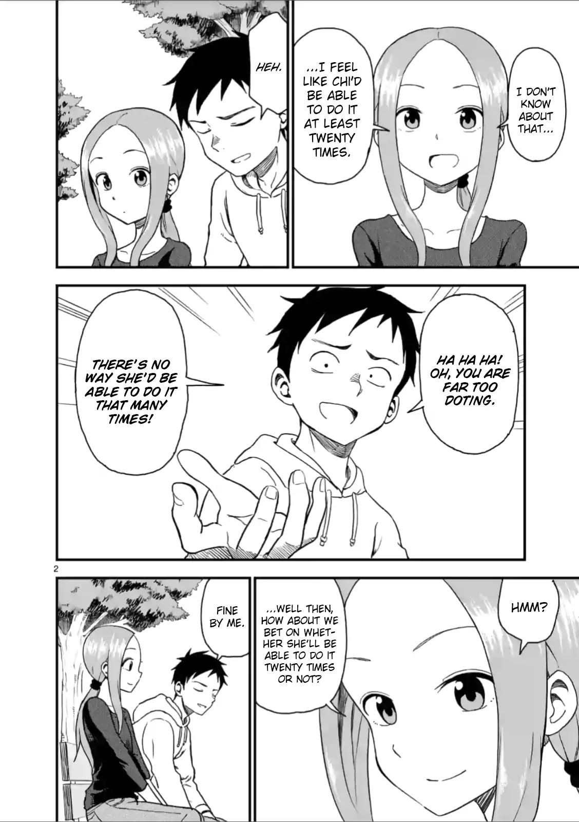 Karakai Jouzu no (Moto) Takagi-san chapter 33 - page 2