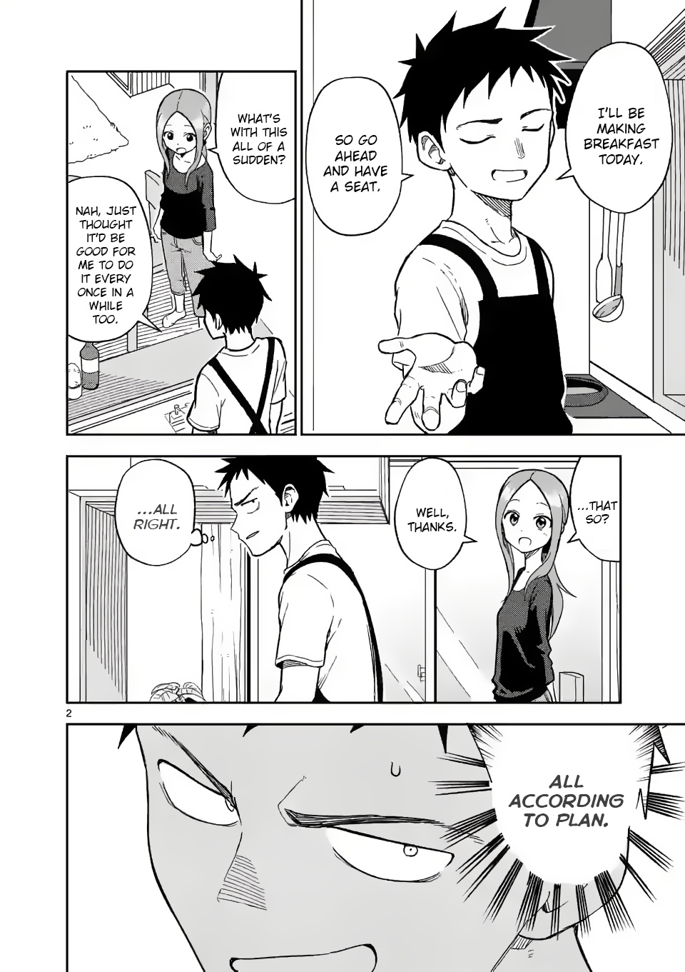 Karakai Jouzu no (Moto) Takagi-san chapter 158 - page 2
