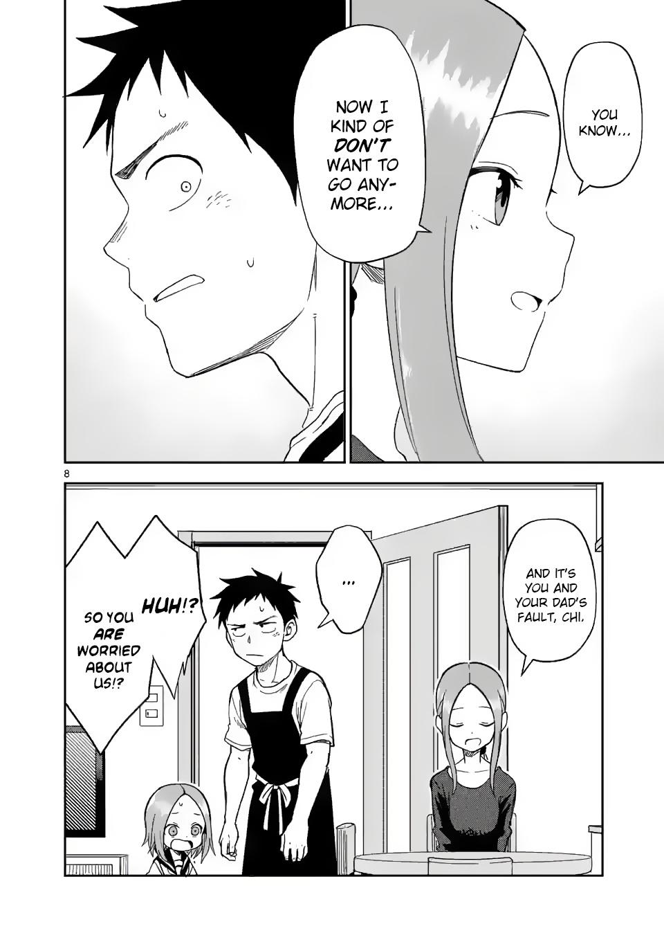 Karakai Jouzu no (Moto) Takagi-san chapter 158 - page 8