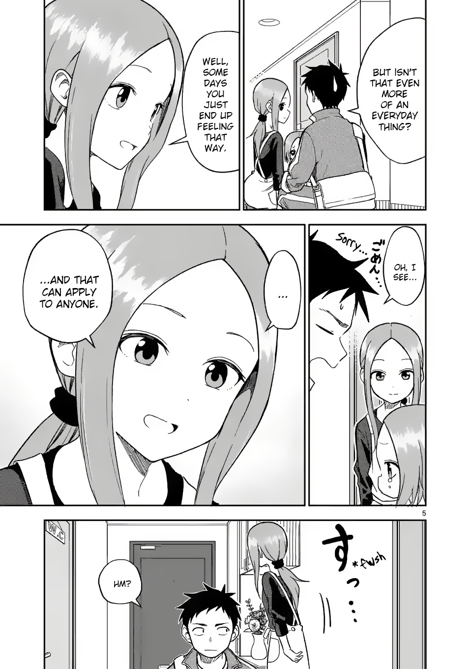 Karakai Jouzu no (Moto) Takagi-san chapter 159 - page 5