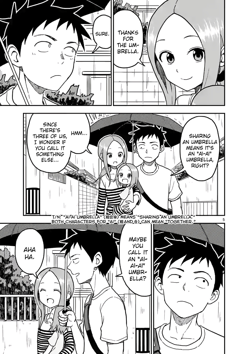Karakai Jouzu no (Moto) Takagi-san chapter 108 - page 5