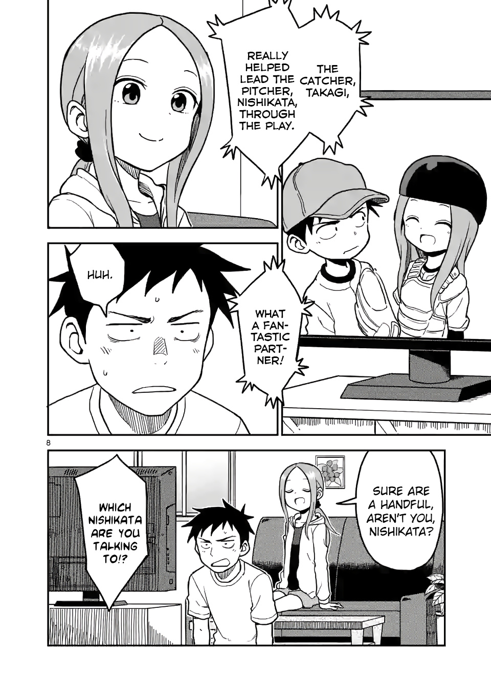 Karakai Jouzu no (Moto) Takagi-san chapter 109 - page 8