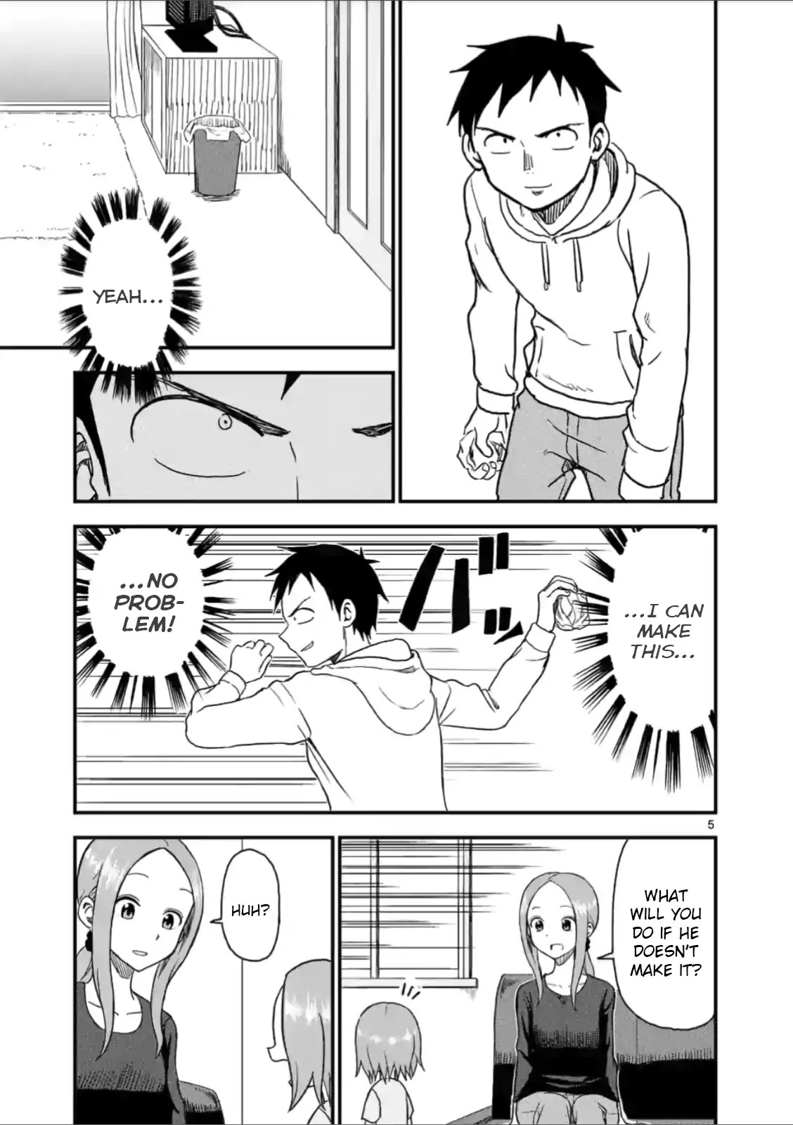 Karakai Jouzu no (Moto) Takagi-san chapter 38 - page 5