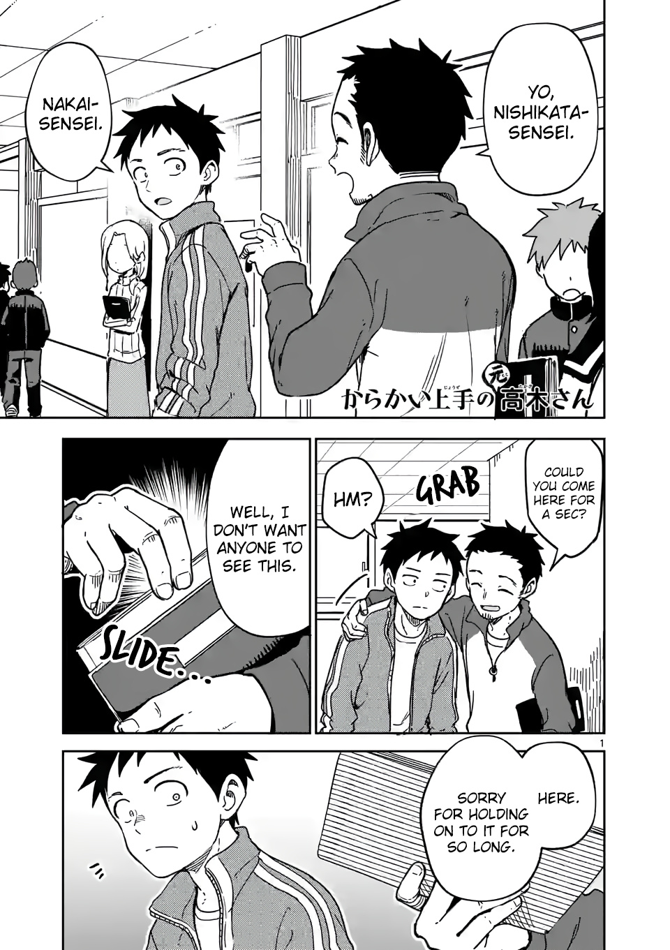 Karakai Jouzu no (Moto) Takagi-san chapter 214 - page 1