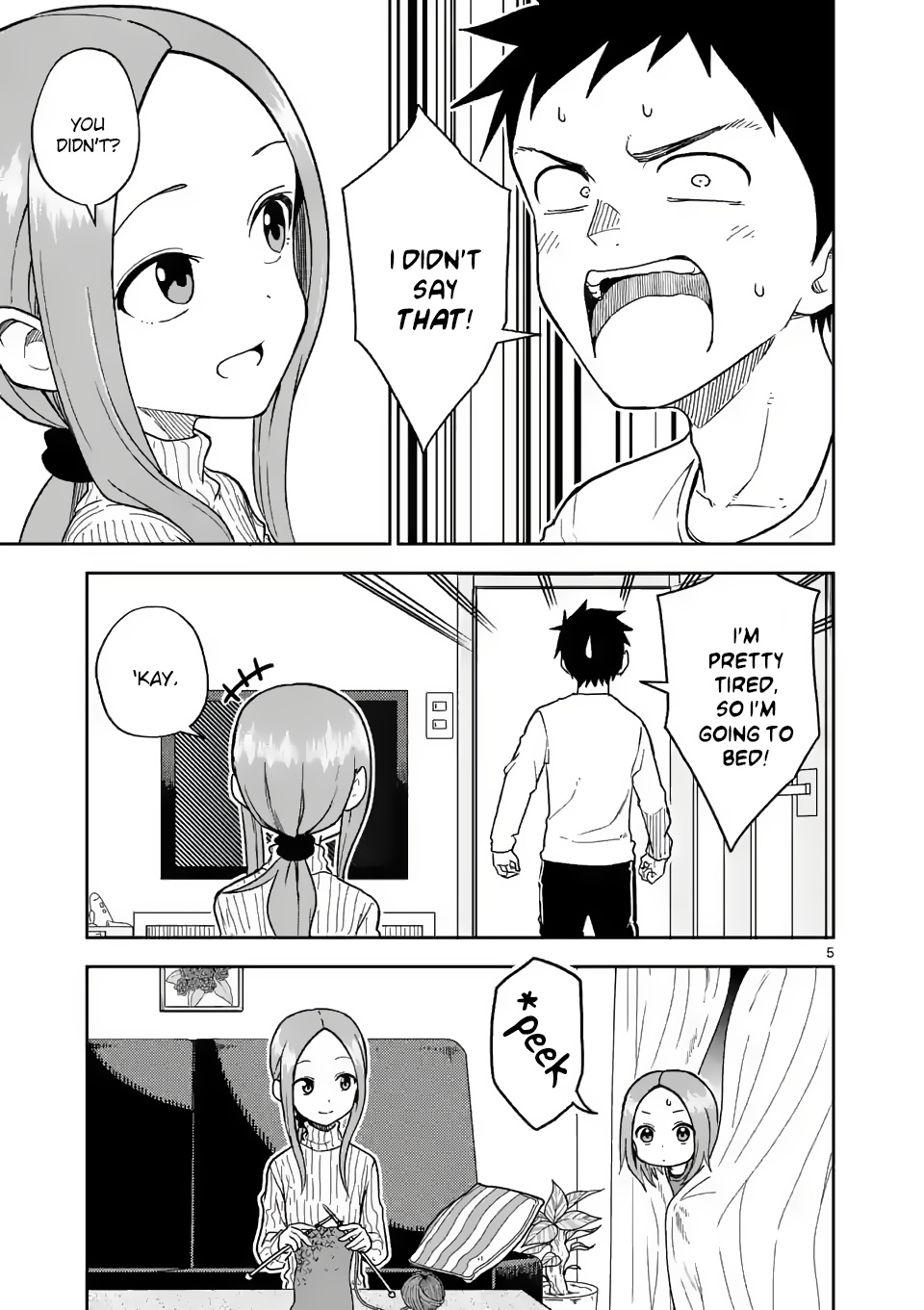 Karakai Jouzu no (Moto) Takagi-san chapter 164 - page 5