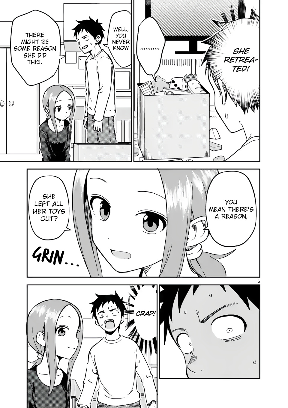 Karakai Jouzu no (Moto) Takagi-san chapter 215 - page 5
