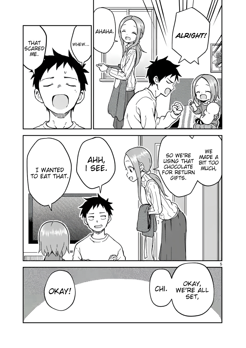 Karakai Jouzu no (Moto) Takagi-san chapter 216 - page 5