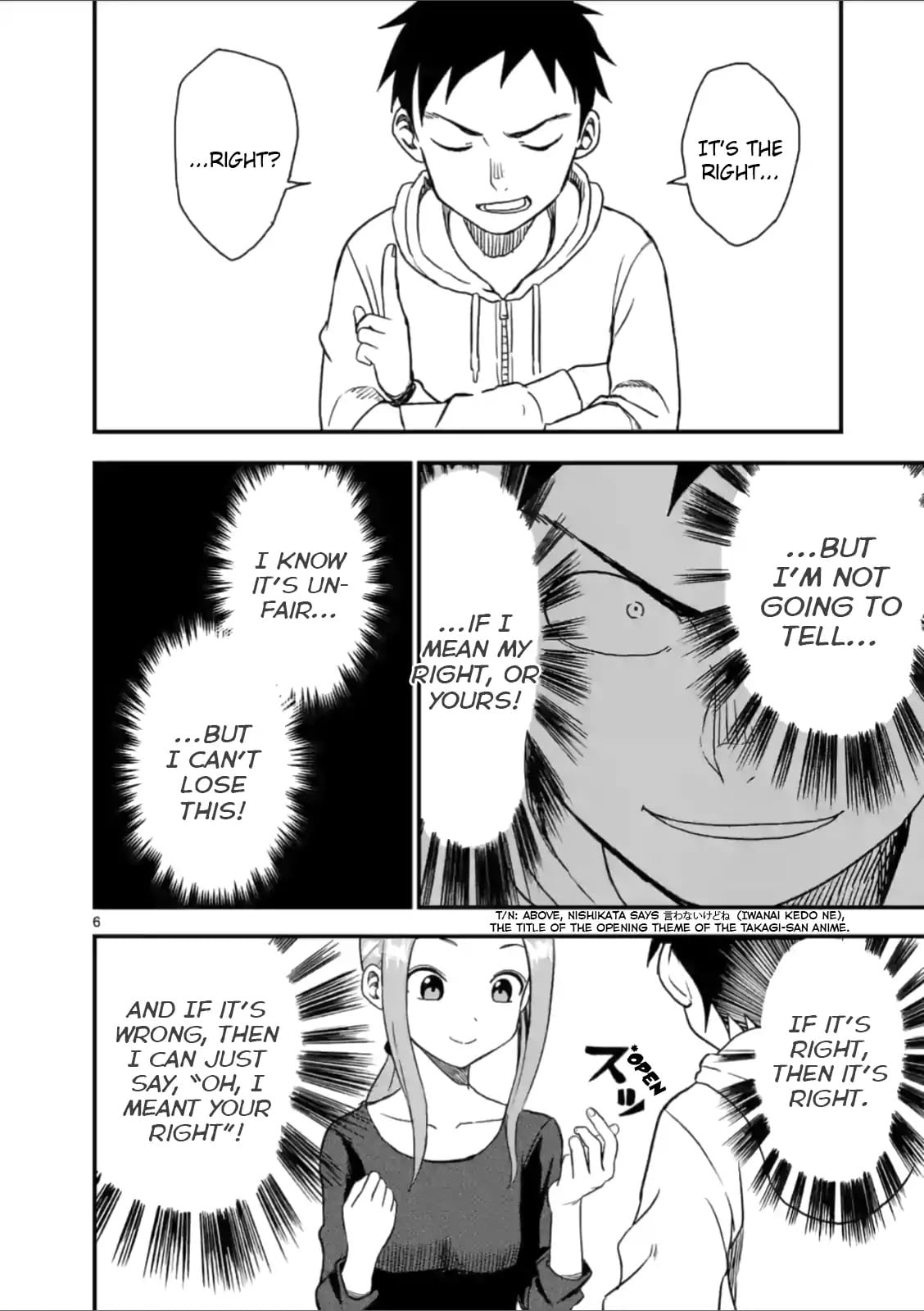 Karakai Jouzu no (Moto) Takagi-san chapter 39 - page 6