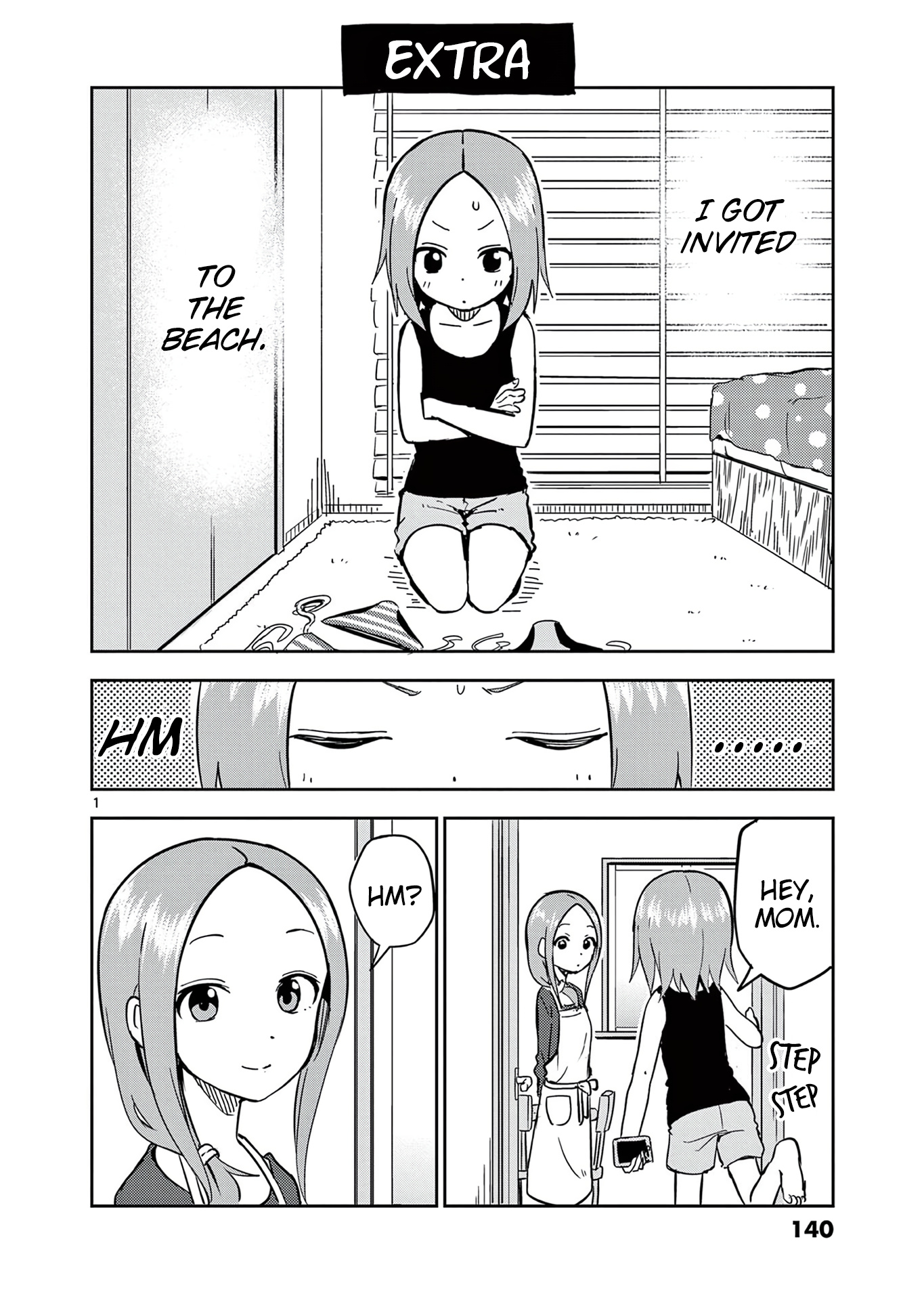 Karakai Jouzu no (Moto) Takagi-san chapter 166.5 - page 1