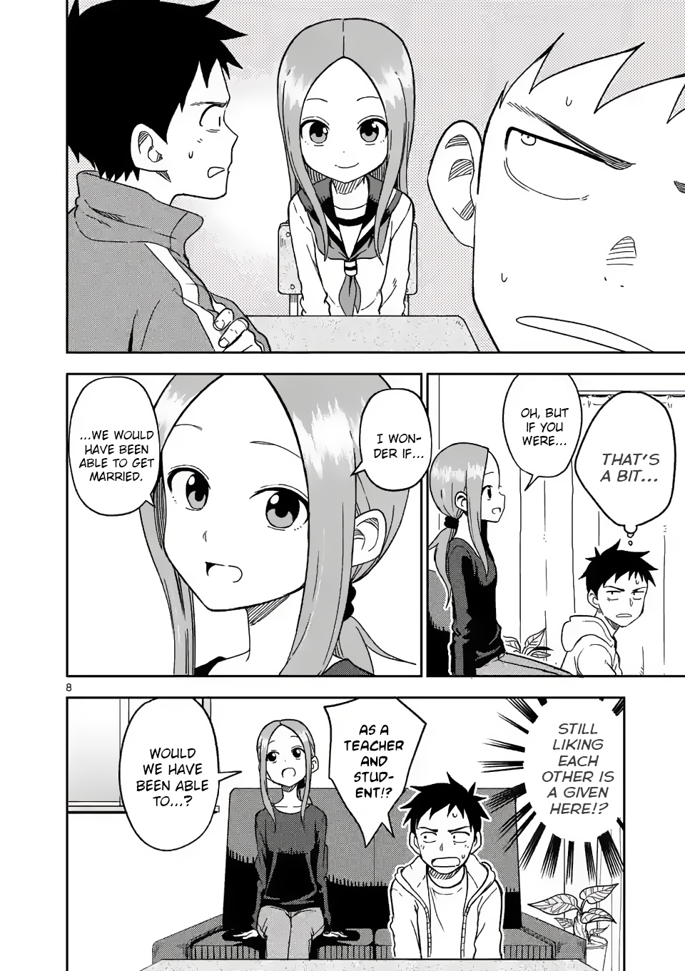 Karakai Jouzu no (Moto) Takagi-san chapter 168 - page 8