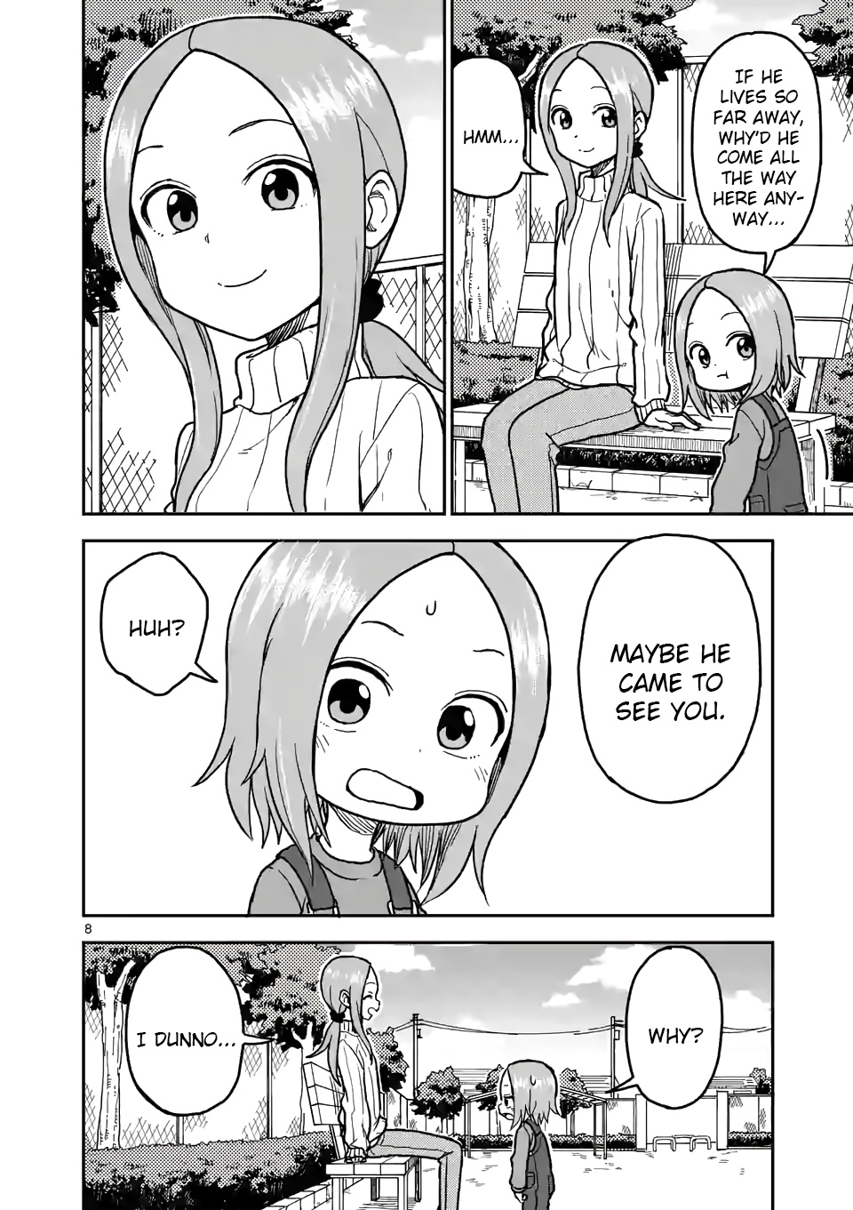 Karakai Jouzu no (Moto) Takagi-san chapter 116 - page 8