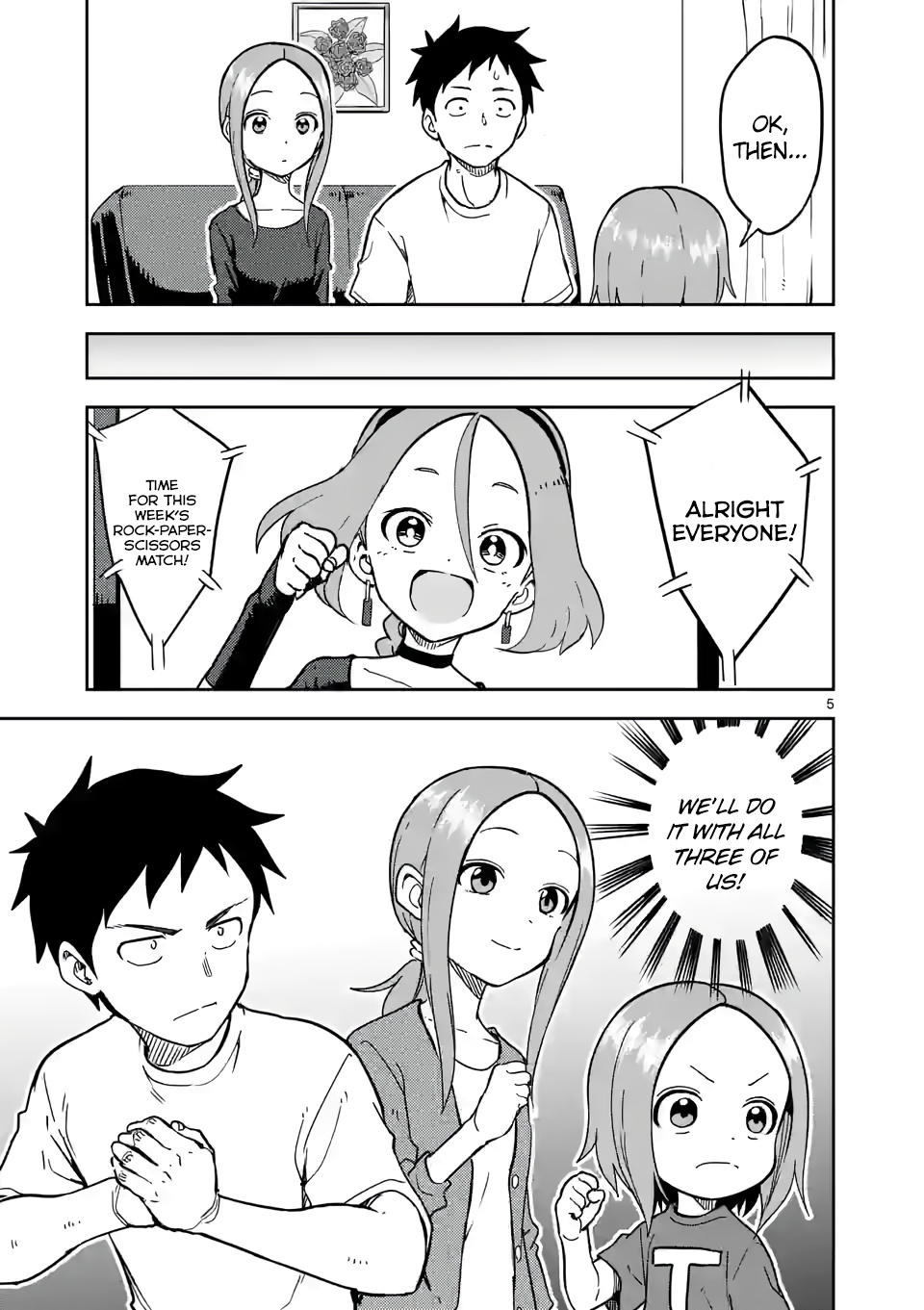 Karakai Jouzu no (Moto) Takagi-san chapter 222 - page 5