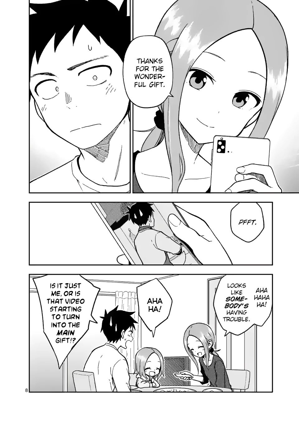 Karakai Jouzu no (Moto) Takagi-san chapter 178 - page 8