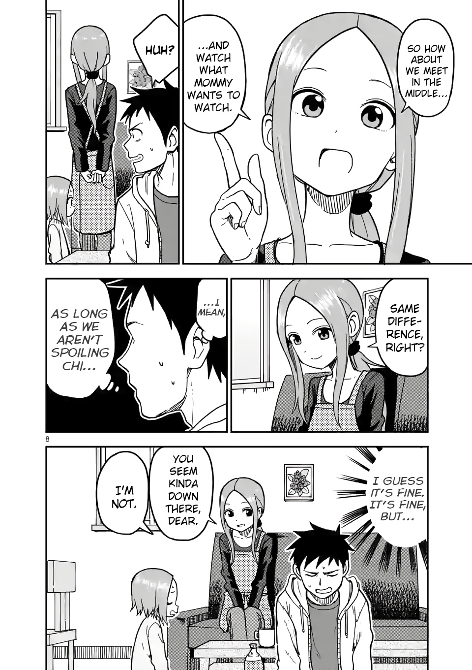 Karakai Jouzu no (Moto) Takagi-san chapter 126 - page 8