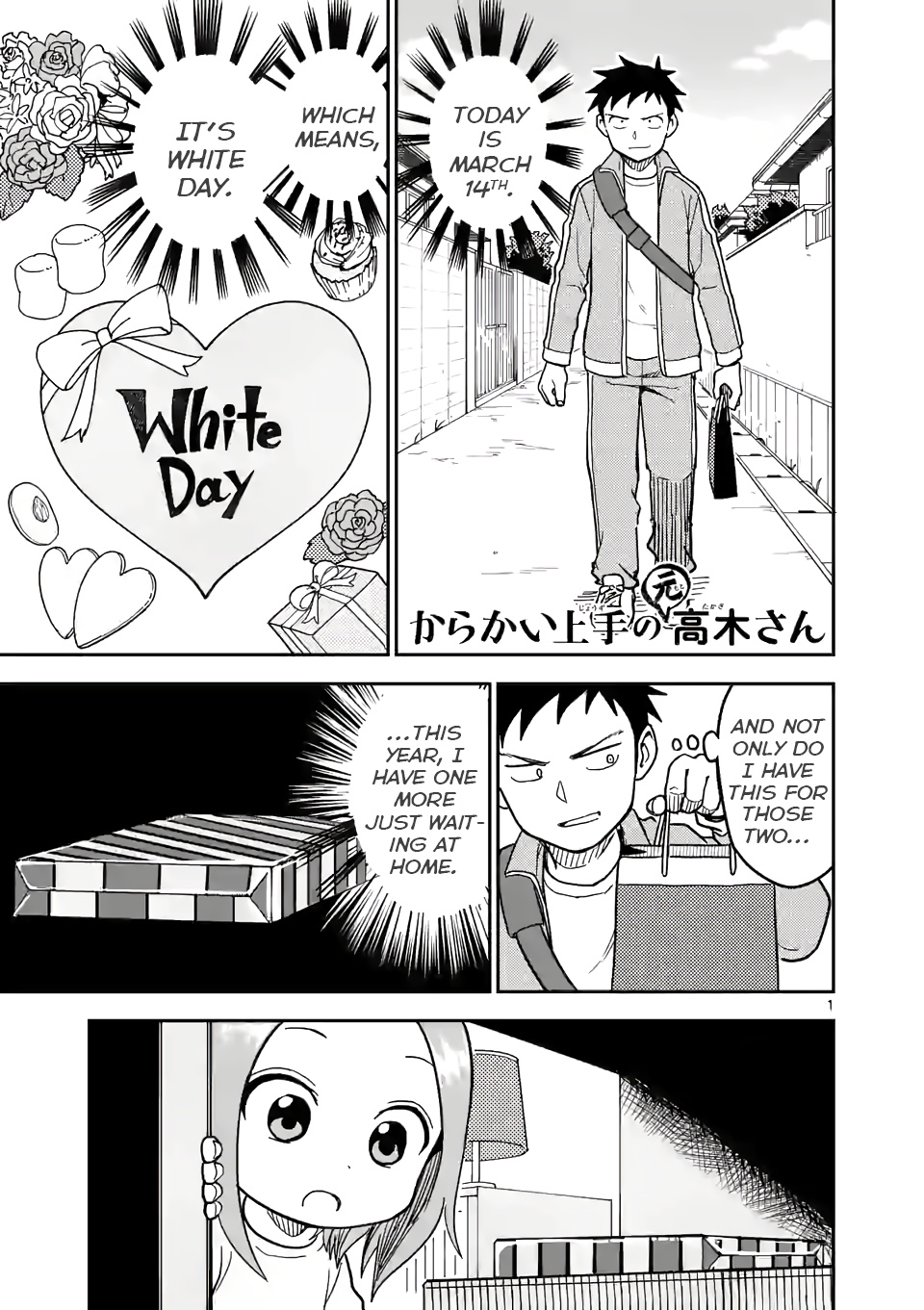 Karakai Jouzu no (Moto) Takagi-san chapter 127 - page 1