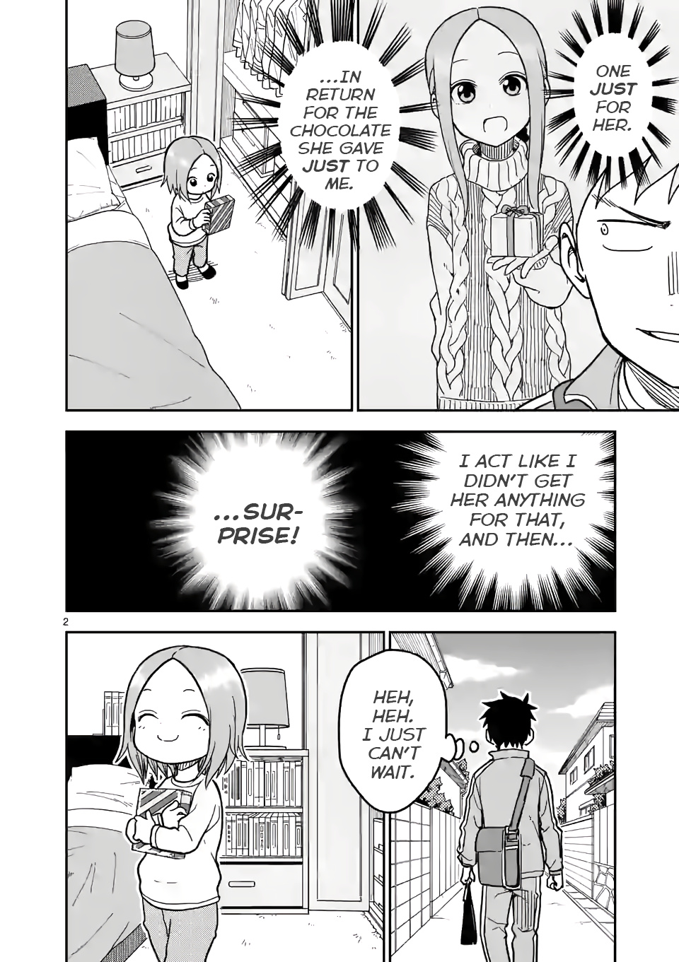 Karakai Jouzu no (Moto) Takagi-san chapter 127 - page 2