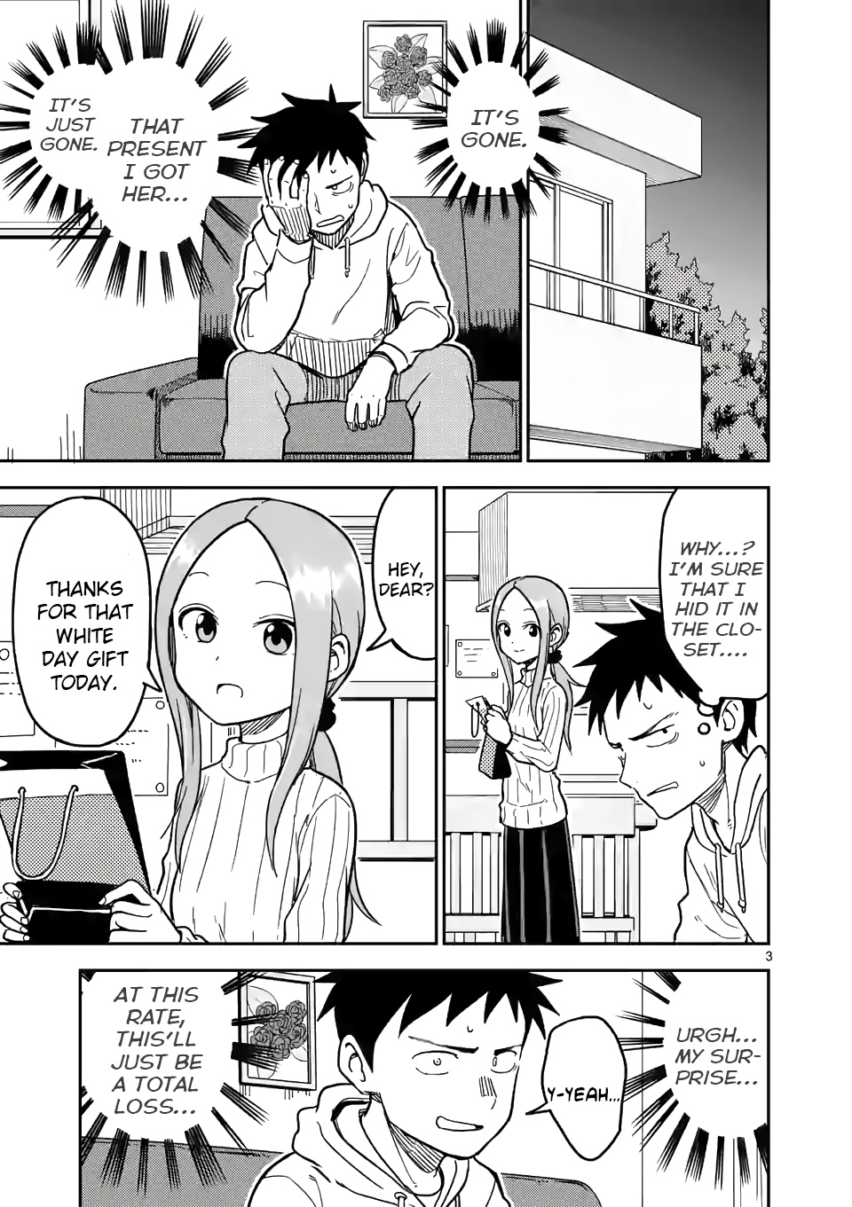 Karakai Jouzu no (Moto) Takagi-san chapter 127 - page 3