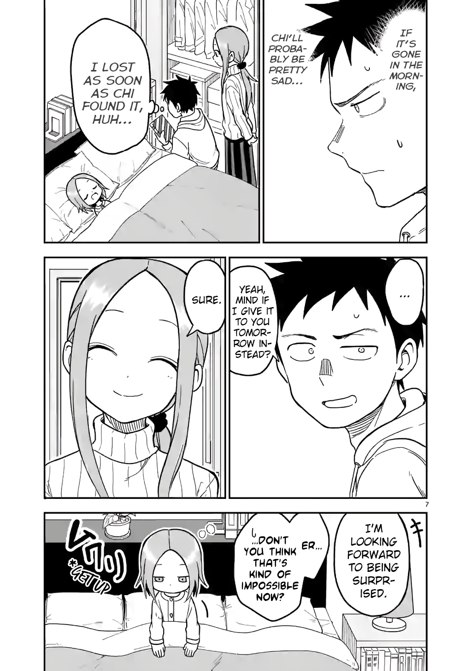 Karakai Jouzu no (Moto) Takagi-san chapter 127 - page 7