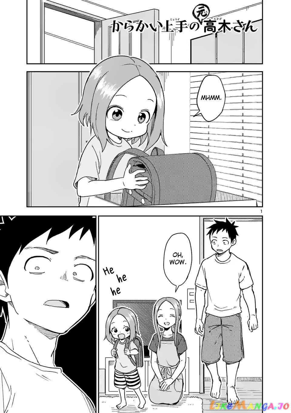 Karakai Jouzu no (Moto) Takagi-san Chapter 292 - page 1