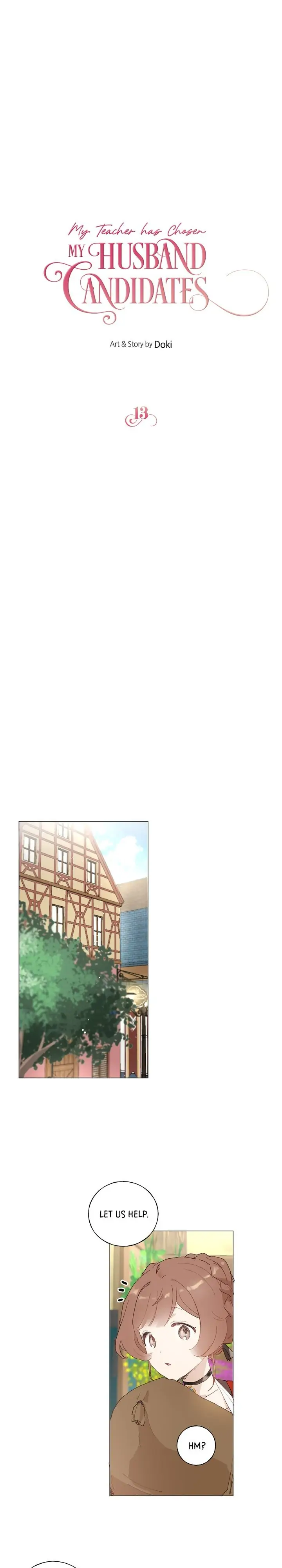 My Teacher Has Chosen My Husband Candidates chapter 13 - page 1
