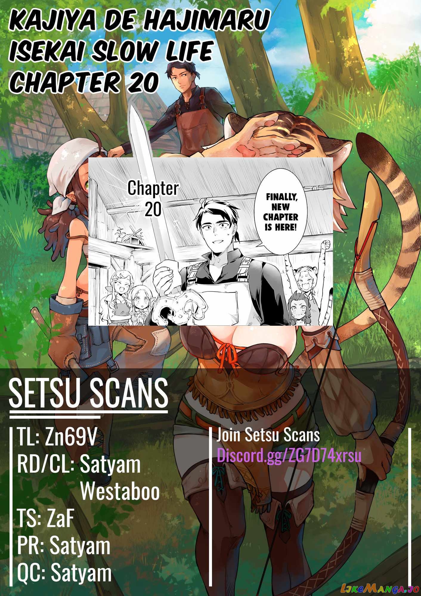 Kajiya de Hajimeru Isekai Slow Life chapter 20 - page 1