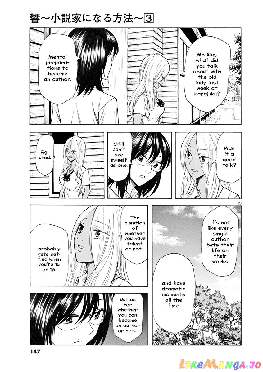 Hibiki - Shousetsuka ni Naru Houhou chapter 22 - page 23