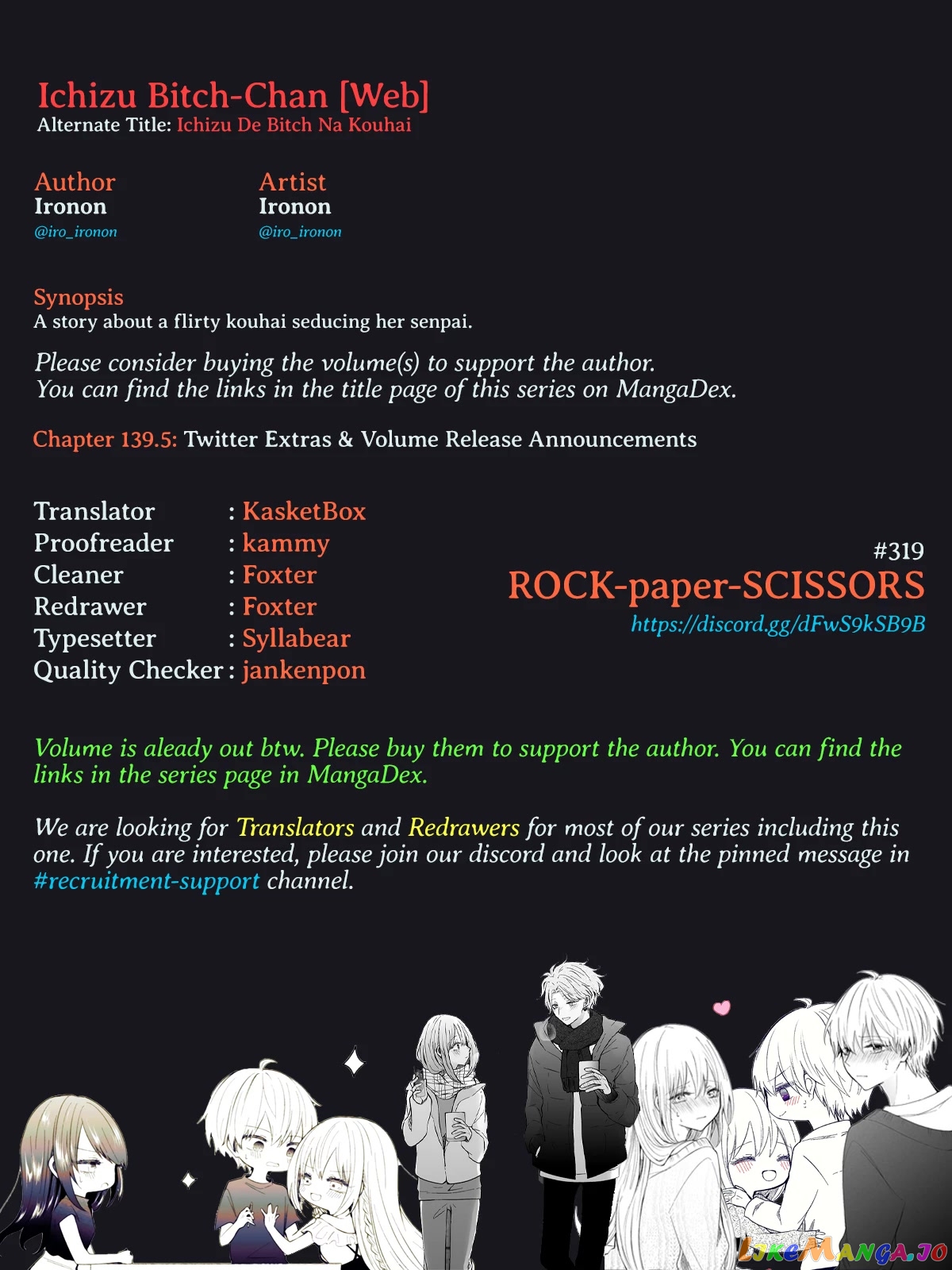 Ichizu de Bitch na Kouhai chapter 135.5 - page 18