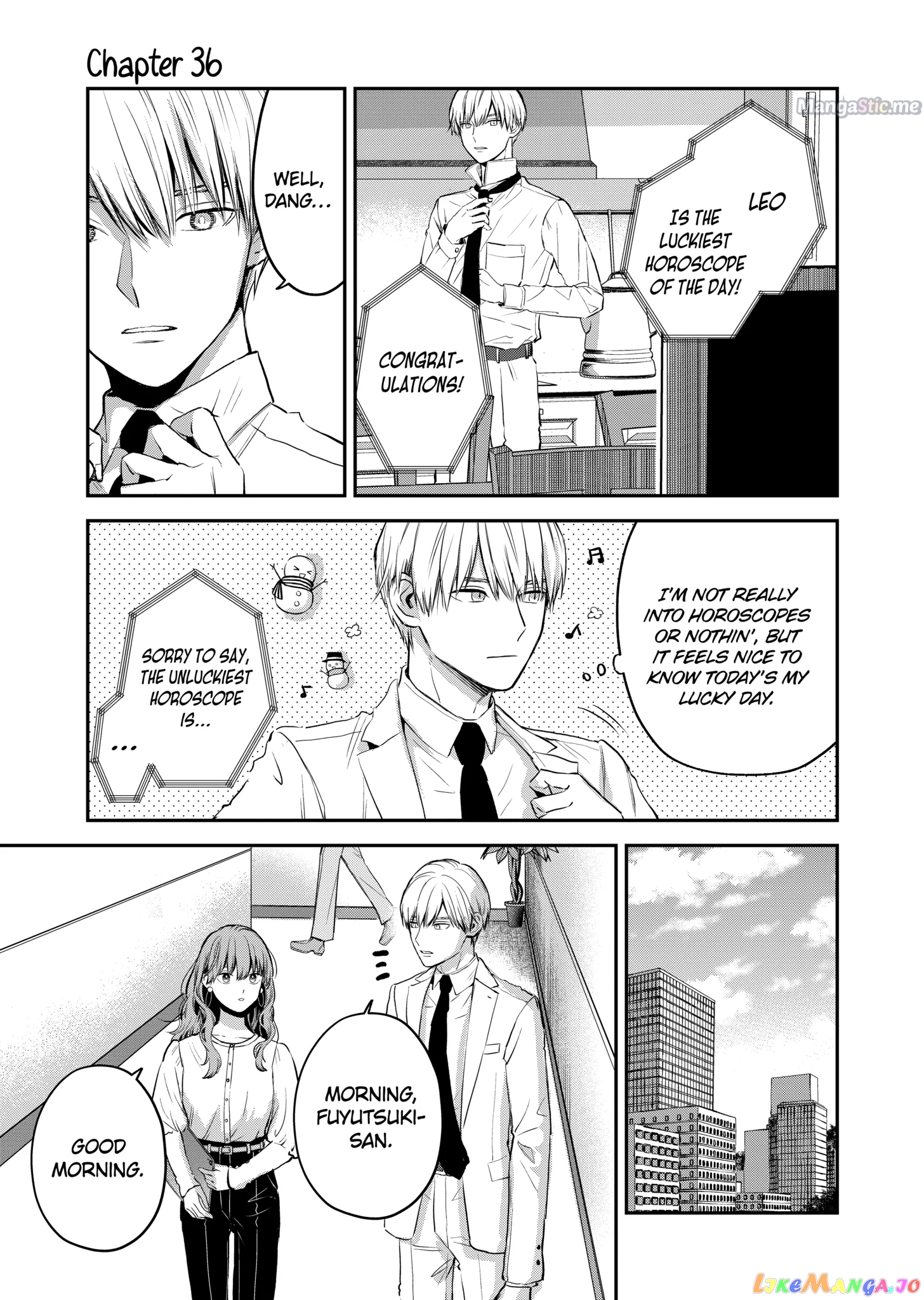 Ice Guy and the Cool Female Colleague chapter 36 - page 1