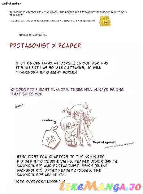 The Reader and Protagonist Definitely Have to Be in True Love chapter 1 - page 2