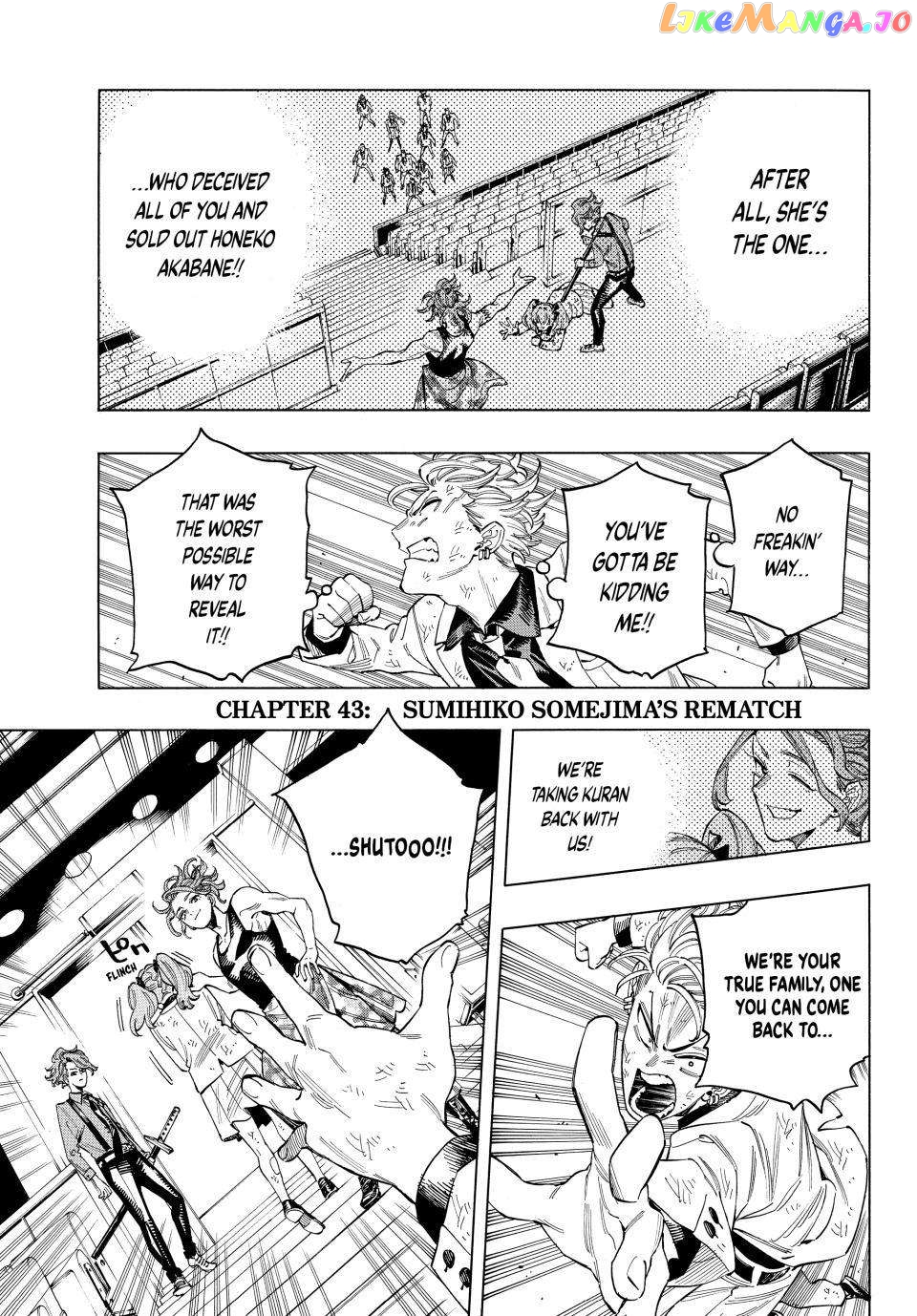 Akabane Honeko No Bodyguard chapter 43 - page 1